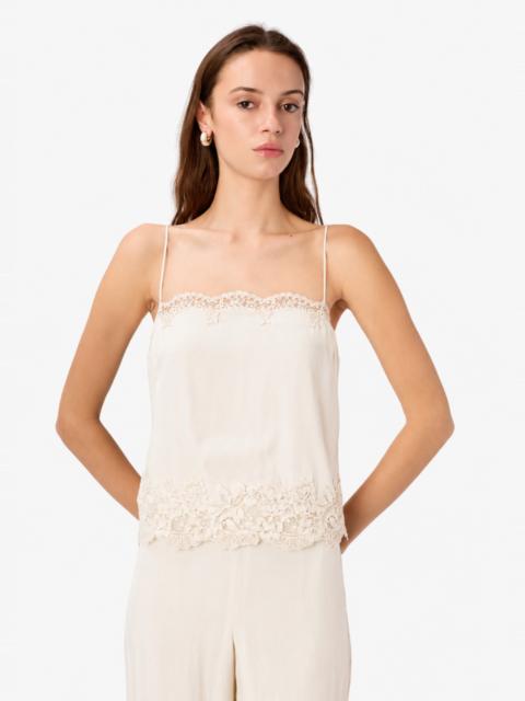 CAMI NYC MAIYA SILK CAMISOLE BONE