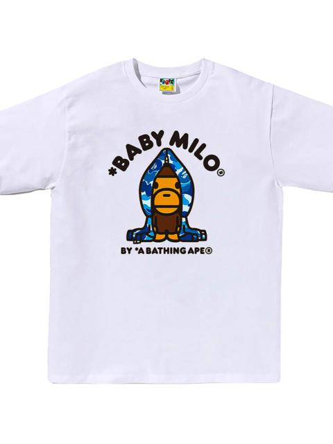 A BATHING APE® ABC Camo Milo Hoodie SS Tee "White/Blue Camo" 0ZXTEMX00510Q WHK