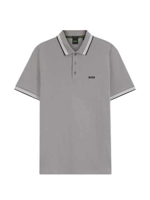 BOSS logo-embroidery polo shirt