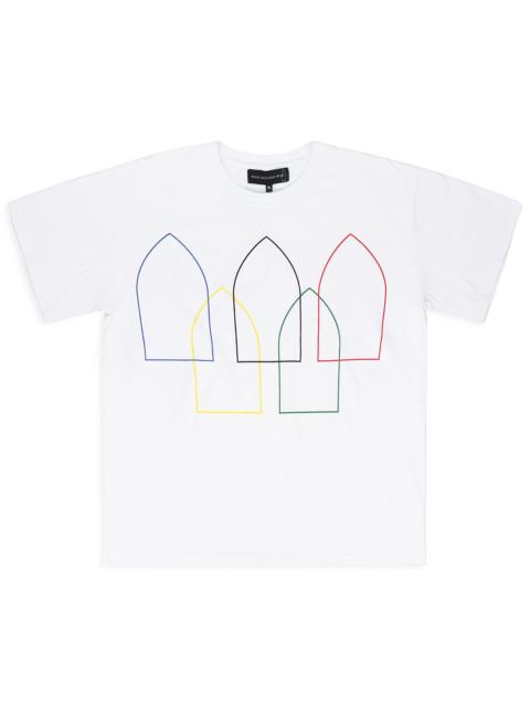 WHO DECIDES WAR Interwoven Windows T-Shirt "White" 1110340001SS24