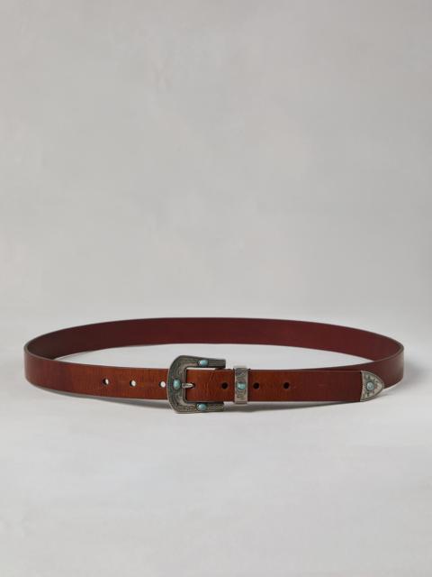 Brunello Cucinelli Pull-up calfskin belt