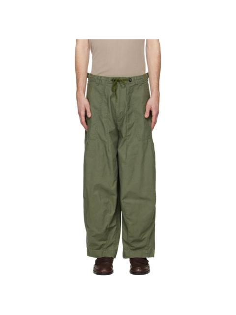 NEEDLES Khaki H.D. Fatigue Trousers