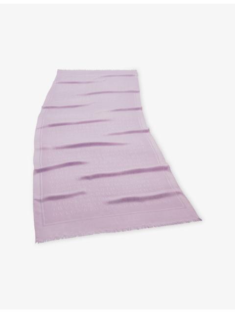 BVLGARI Lettere Maxi Light Silk Stole Scarf