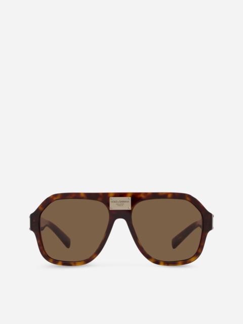 Dolce & Gabbana DG Plaque Sunglasses