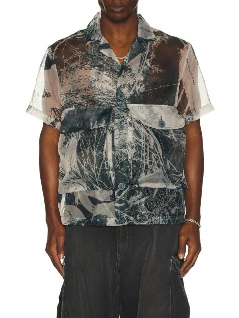 REESE COOPER® Organza Short Sleeve Cargo Shirt
