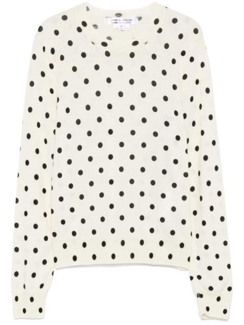 Comme des Garçons Comme des Garçons polka-dot sweater