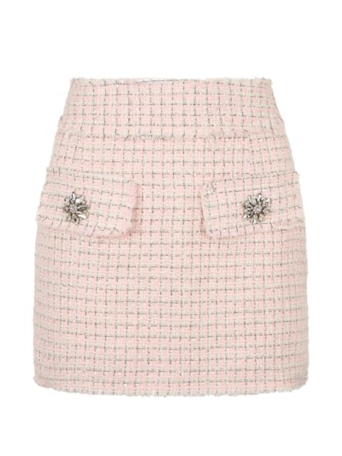 PHILIPP PLEIN tweed mini skirt