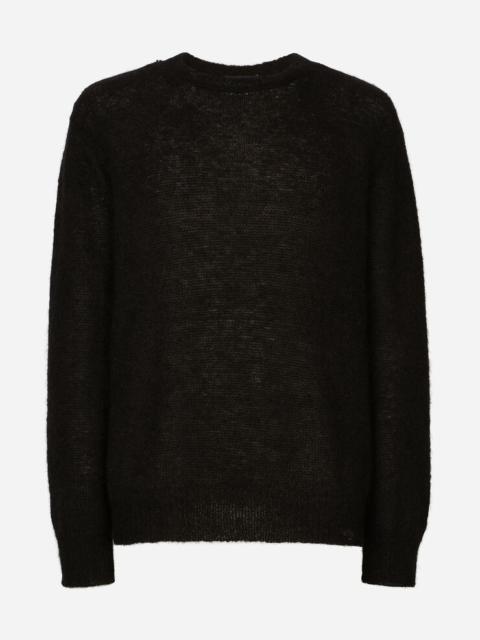 Dolce & Gabbana Round-neck mohair wool sweater