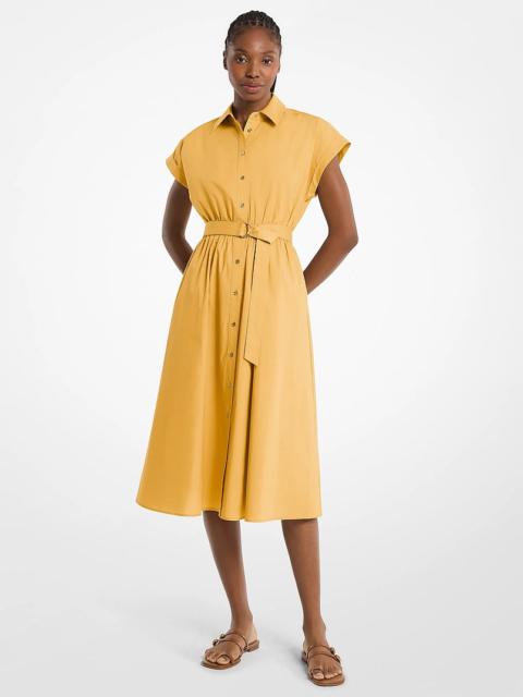 MICHAEL KORS Cotton Poplin Midi Dress