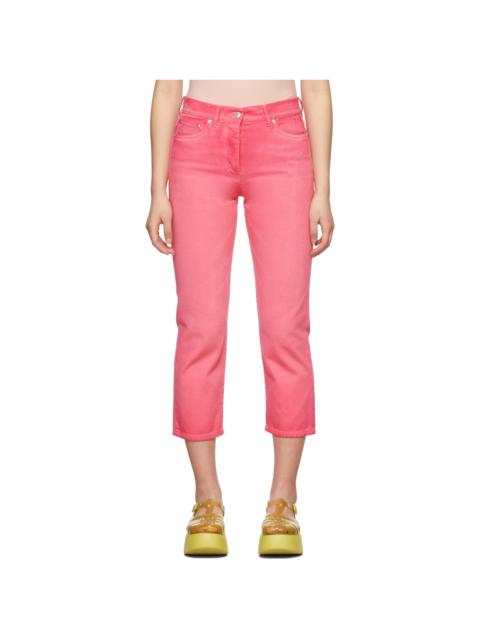 MSGM Pink Faded Jeans