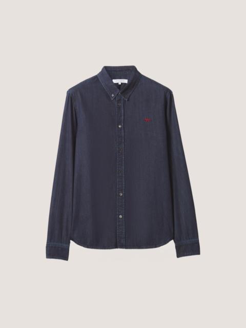Maison Kitsuné PROFILE FOX DENIM CASUAL SHIRT