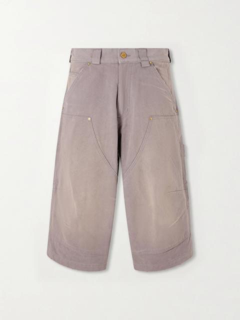 WILLY CHAVARRIA Stocknot Double Knee Cotton Shorts