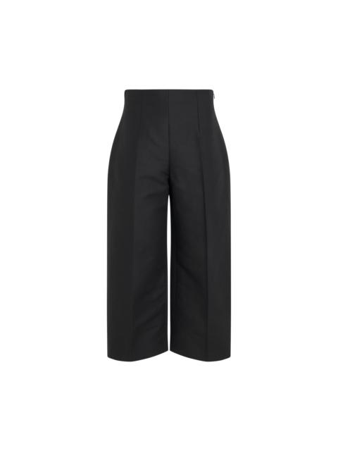 High Waisted Straight Leg Pants in Black