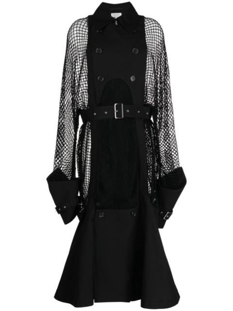 Noir Kei Ninomiya double-breasted belted coat