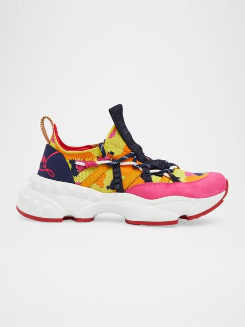 Christian Louboutin Trailrun Donna Multi Red Sole Sneakers