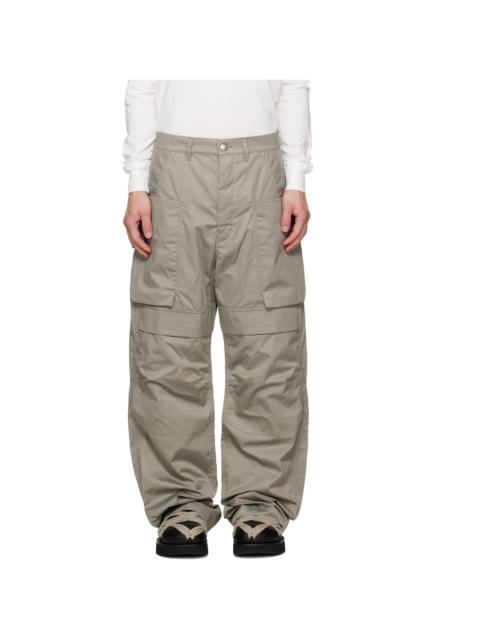 Rick Owens Gray Tower Stefan Cargo Pants