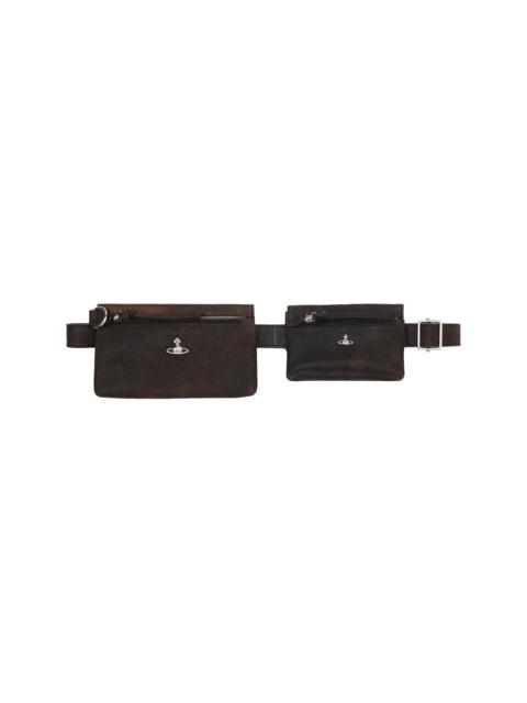 Vivienne Westwood Brown Double Pouch Belt