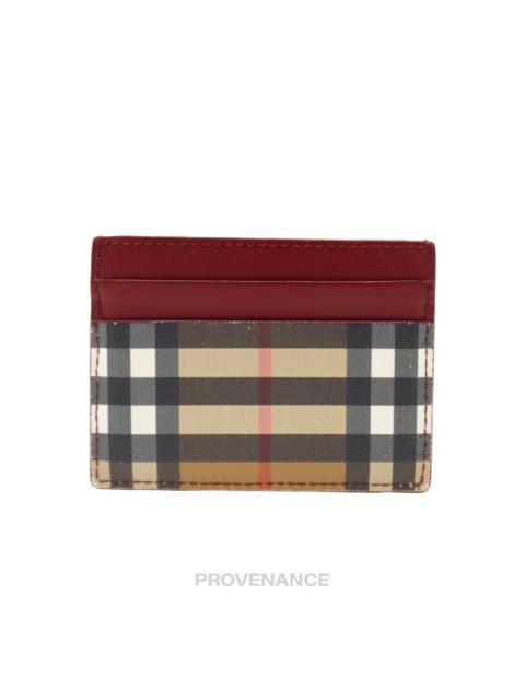 Burberry Burberry Card Holder Wallet - Vintage Nova Check Red