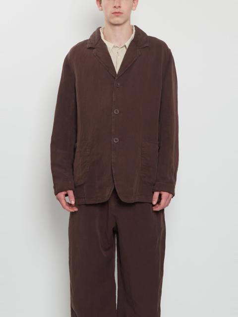 CASEY/CASEY U Courte Linen Jacket — Brown