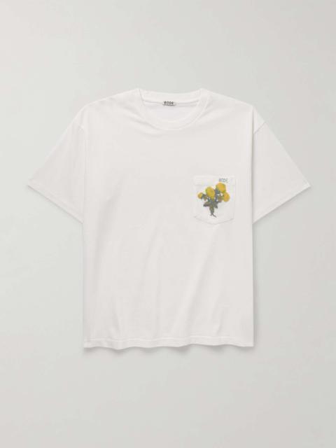 BODE Logo-Embroidered Cotton-Jersey T-Shirt