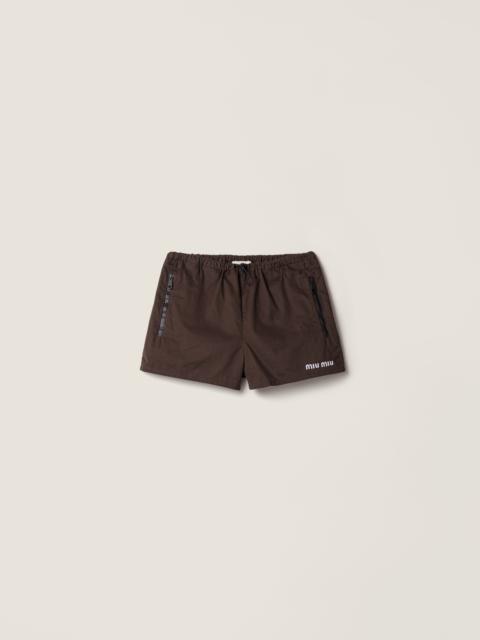 Miu Miu Washed gabardine shorts