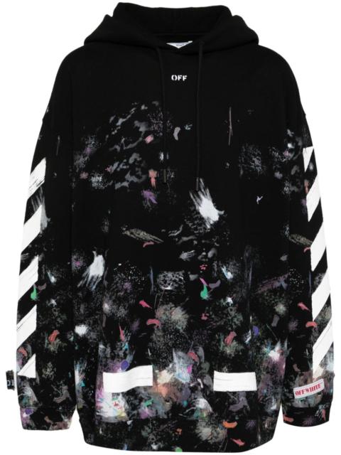 Off-White 그래픽 인쇄 후드