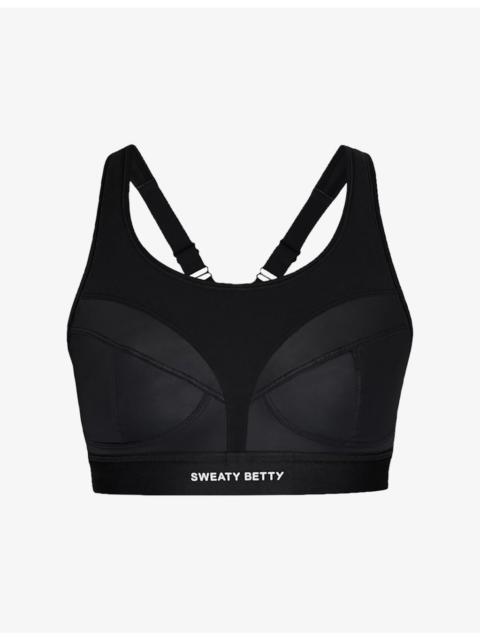 Sweaty Betty Power Pro Branded Stretch-Woven Bra
