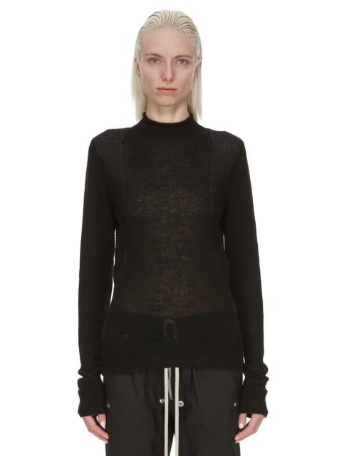 Rick Owens Relaxed-fit semi-sheer wool-knit jumper
