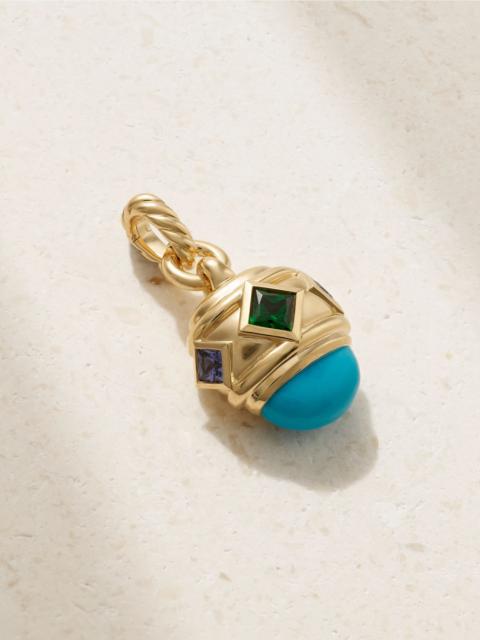 DAVID YURMAN Renaissance® 18-karat gold multi-stone pendant Gold