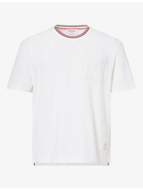 Thom Browne Textured Cotton-Blend T-Shirt