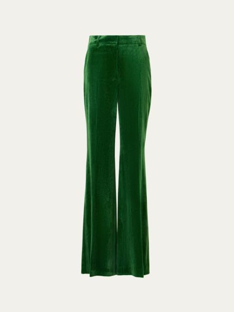 AKRIS Florine Corduroy Wide-Leg Trousers