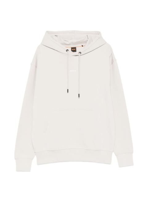 BOSS drawstring logo-detail hoodie