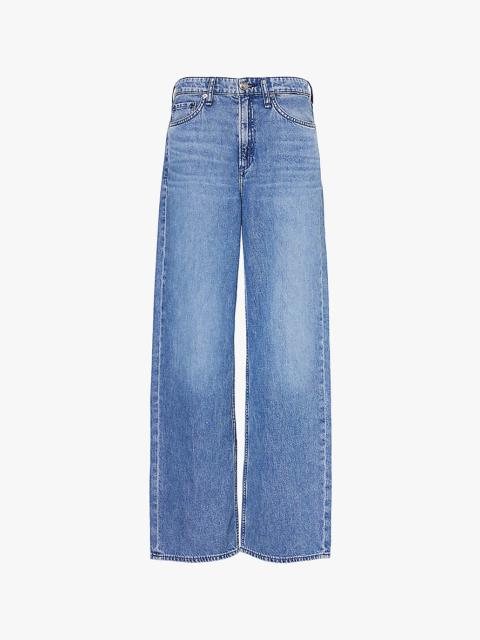 rag & bone Featherweight Logan wide-leg mid-rise denim-blend jeans