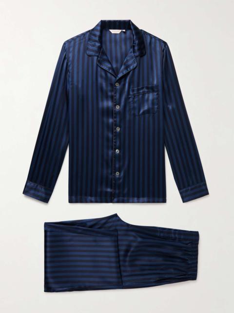 Brindisi 92 Striped Silk-Satin Pyjama Set