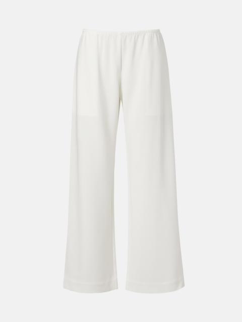 LESET Arielle crêpe wide-leg pants