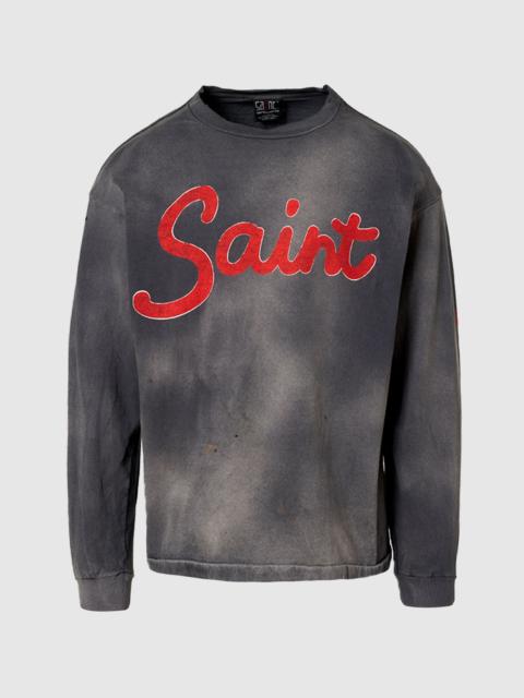 SAINT M×××××× FOOT PRINT LONG SLEEVE TEE