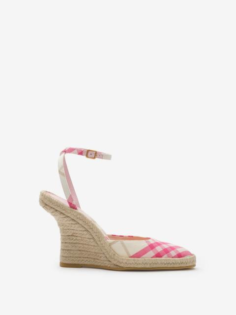 Burberry Check Mews Espadrille Pumps​