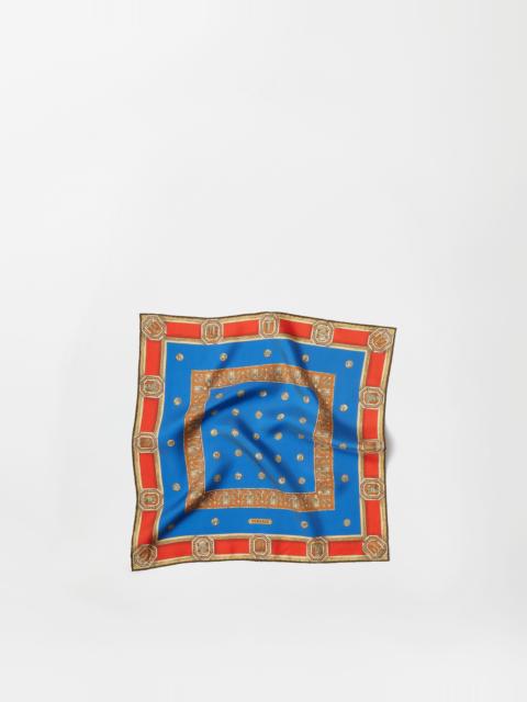 VERSACE Printed Silk Twill Scarf 45 cm