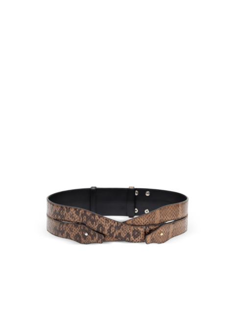 JACQUEMUS snake-effect wrap-around belt