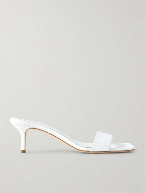 Aeyde Ilvy leather mules White