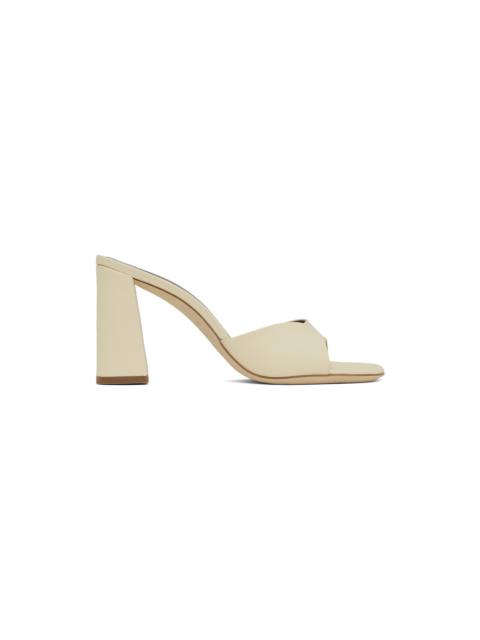 STAUD Off-White Sloane Heeled Sandals