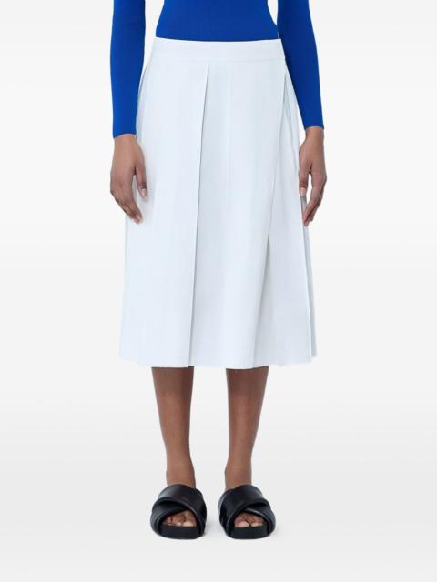 Jil Sander A-line pleated midi skirt