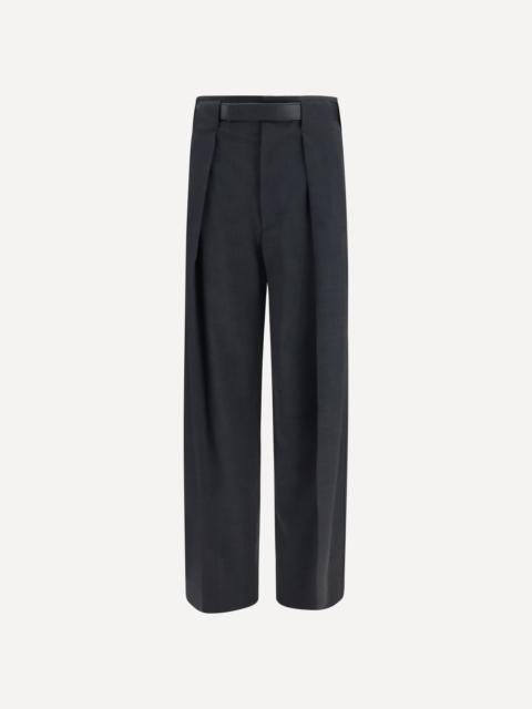 DARKPARK Ronda wool Pants with leather belt