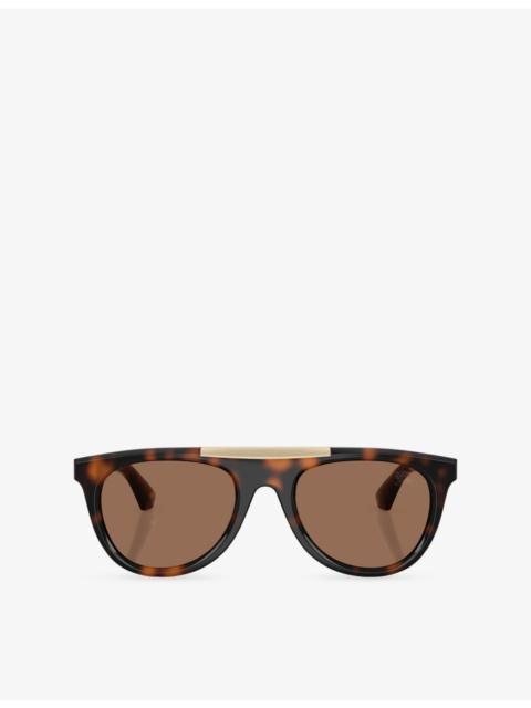 Burberry BE4452U Pilot-Frame Injected Sunglasses