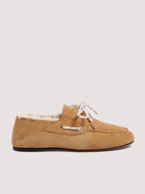 Sandro SHEARLING BOAT SHOES