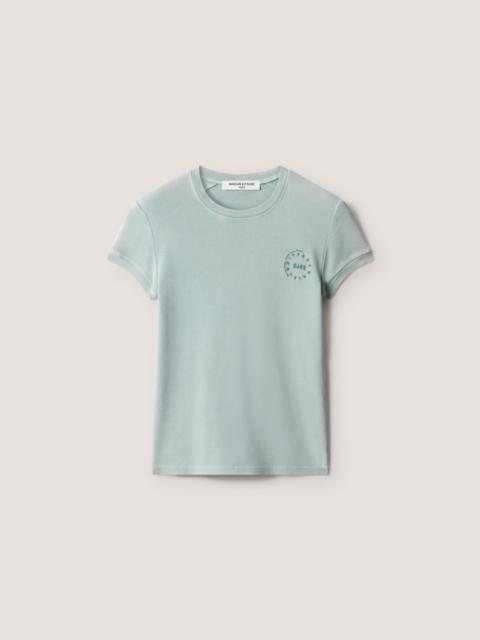Maison Kitsuné CIRCLE STAMP FADED FITTED TEE-SHIRT