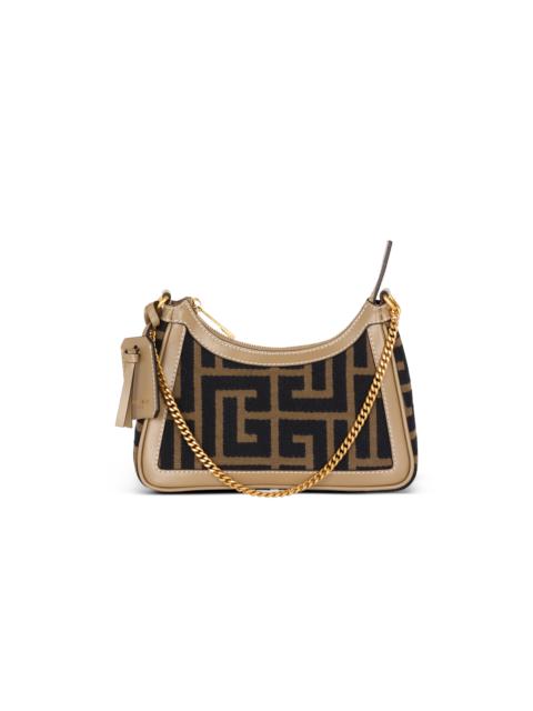 Balmain B-Army Shoulder bag in PB Labyrinth jacquard