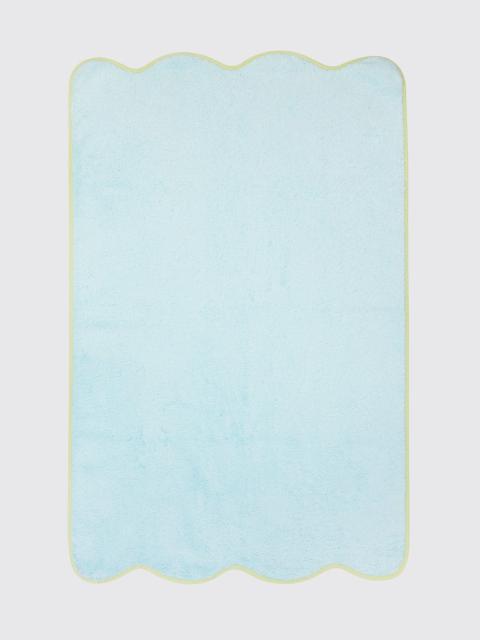 EMILIA WICKSTEAD Chiara Hand Towel in White Spugna Towelling with Pistachio Lining