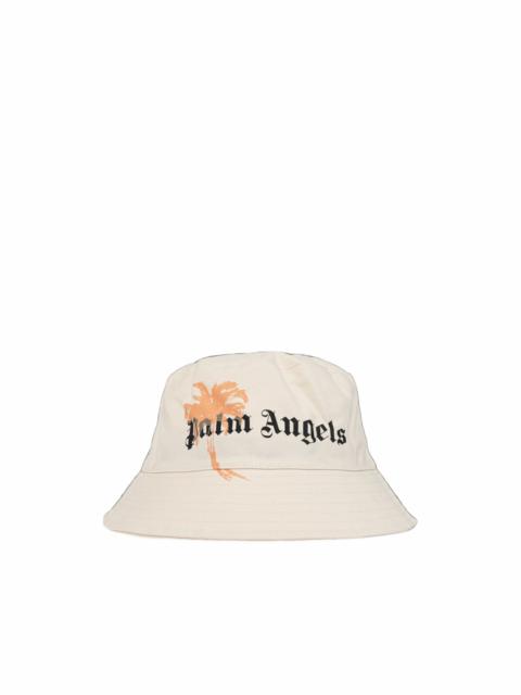 Palm Angels logo-print bucket hat