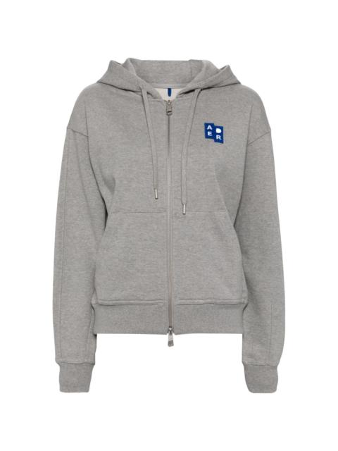 ADER error logo-patch cotton hoodie | REVERSIBLE
